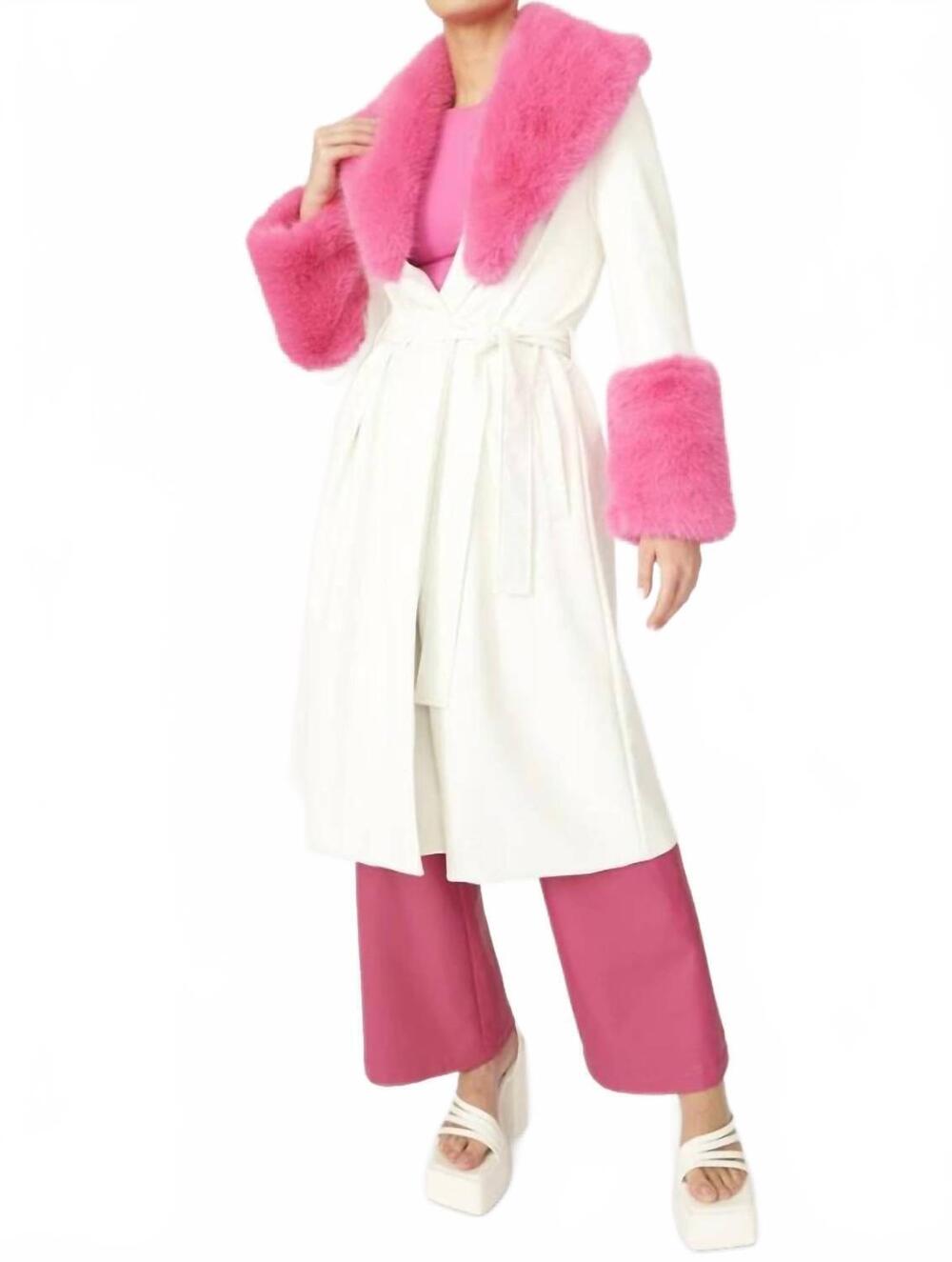 NEW JAYLEY the barbie coat in pink